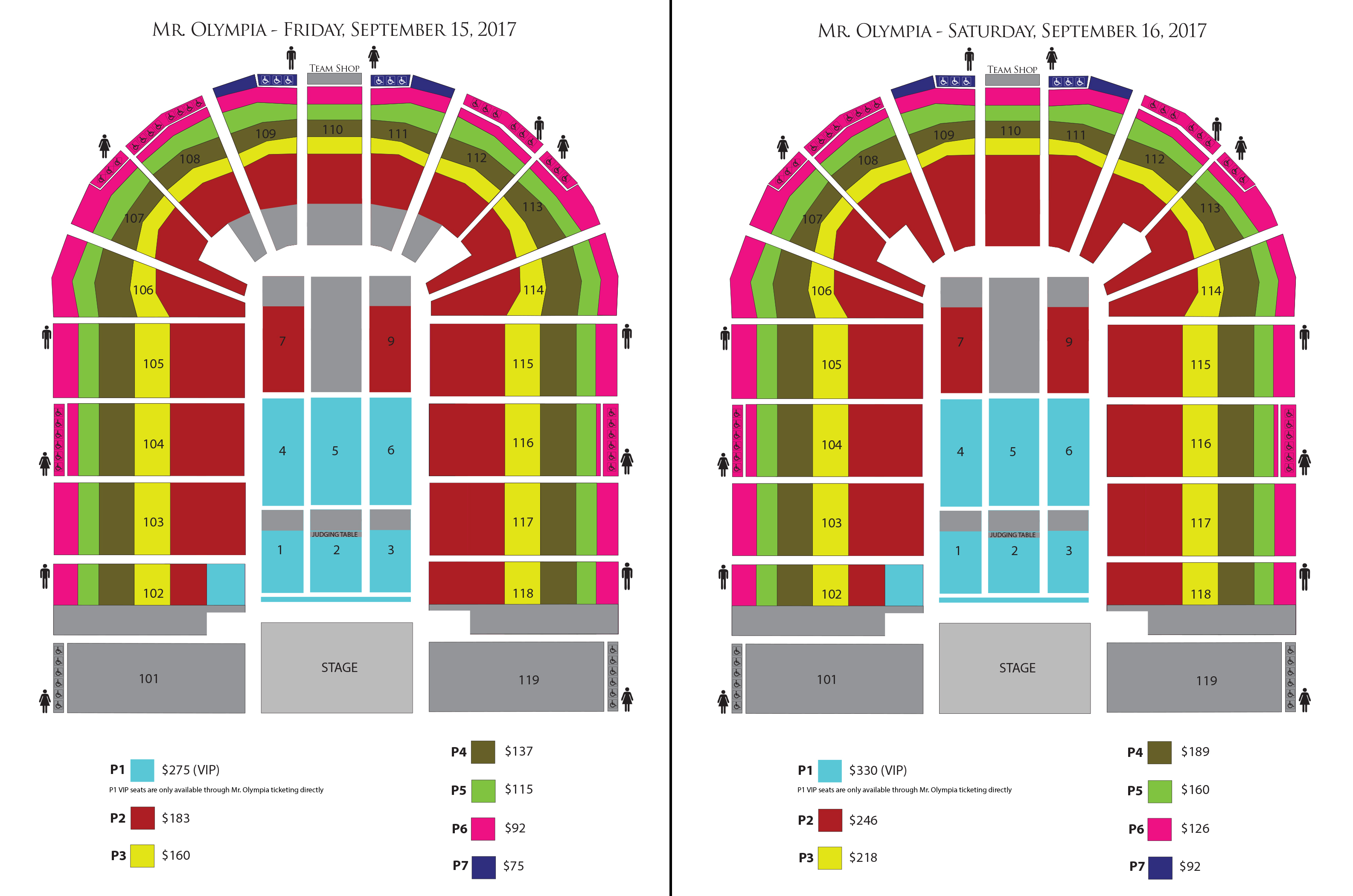 Orleans Arena Seating Chart Rows